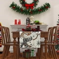 thumbnail image 5 of Christmas Tablecloth Christmas Tree Snowman Tablecloth Holiday Decoration Tablecloth, 5 of 5