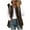 Brown, variant on Dezsed Womens Fuzzy Fleece Open Front Hooded Cardigan Jackets Color Block Sherpa Outerwear Coats with Pockets Navy S