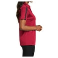 thumbnail image 3 of Yellow Rooster Women Silk Touch Performance Colorblock Stripe Polo Red/Black Grey/Black 3XL, 3 of 6