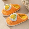 thumbnail image 2 of Vedolay Women's Shoe Casual Slippers Winter Soft Fuzzy Slippers Shoes Indoor Orange,41, 2 of 5
