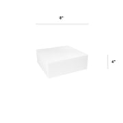 Square Cake Dummy, Styrene - 8 x 4