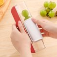 thumbnail image 4 of Muyoka Kyoffiie Fruit Vegetable Salad Slicer Tool Cortador de tomates de acero inoxidable con cuchillas afiladas Cortador port谩til de cereza y uva Accesorios de cocina para el hogar para cortar y proc, 4 of 7