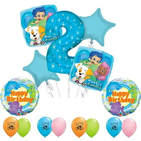 Bubble Guppies Party Supplies 2nd Birthday Party Balloon