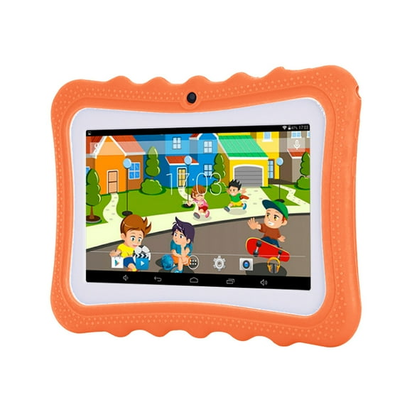 EGNMCR Kids 7 Inch Tablet PC Android 4.4 Quad Core 4GB ROM 1GB RAM WIFI HD Camera Tablet P