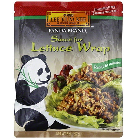 Lee Kum Kee Panda Brand Lettuce Wrap Sauce, 8 Oz (Pack of 6) - Chinese Sauce with Hoisin, Soy Rice Vinegar & Sesame Oil, Versatile Asian Sauce