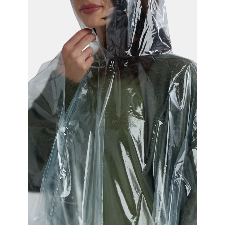 Clear Auto Open Bubble Umbrella with Rain Poncho photo 4