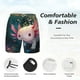 thumbnail image 3 of Balery Whimsical Axolotl Fantasy Bañador para hombre, shorts de playa de secado rápido con entrepierna y forro de compresión-3X-Large, 3 of 6