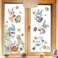 thumbnail image 5 of ZToonmas Easter Decorations Easter Wall Stickers Eggs Stickers Living Room Window Decoration Wall Stickers Self-Adhesive Wall Stickers Pvc Glass Stickers Rabbit Toys, 5 of 6
