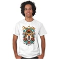 thumbnail image 4 of Stay Wild Tiger Head Rose Tattoo Men's Graphic T Shirt Tees Brisco Brands S, 4 of 6