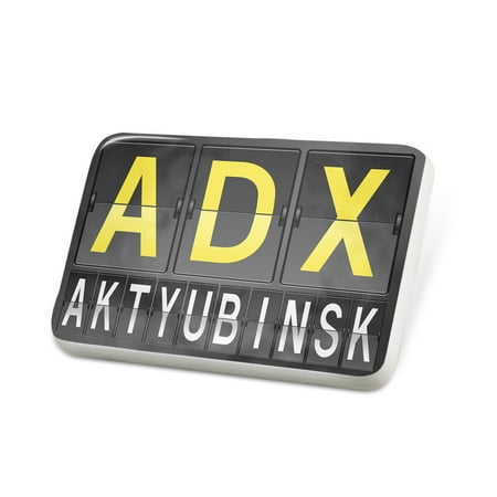 Porcelein Pin ADX Airport Code for Aktyubinsk Lapel Badge –