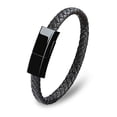 thumbnail image 1 of Cable de carga USB portátil, pulsera de cuero de Pu, cable de datos para teléfono móvil Android tipo c, 1 of 5