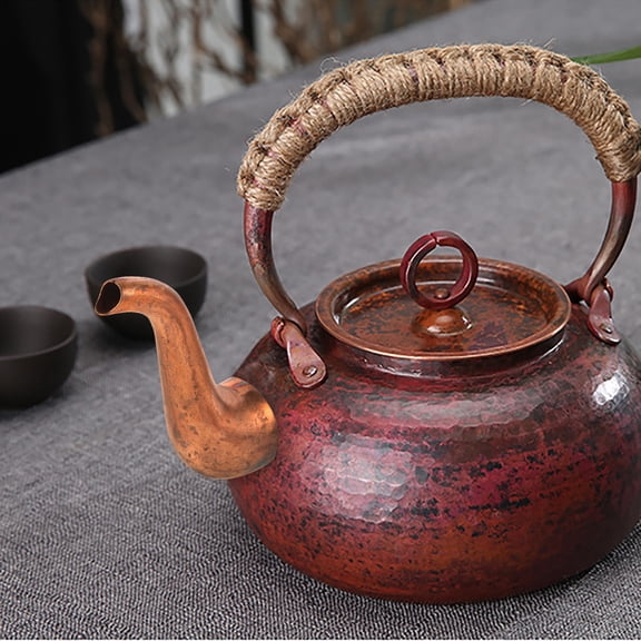 TABLZONE Metal Water Kettle Spout Replacement Copper Long Curved Spout for Tea Kettle