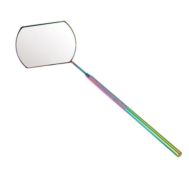 xinxixnxx Stainless Steel Portable Mirror for Precise Eyelash Extension Application Colored 1 Pc