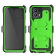 thumbnail image 3 of Takfox Case For Motorola Moto G Stylus 5G 2023,Shockproof Heavy Duty Rugged Locking Swivel Holster Belt Clip Kickstand Full Body Hard Shell Phone Cover Case,Green, 3 of 7