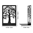 thumbnail image 3 of MOSENSE Bookends 2 Pair, Black Metal Tree Bookends for Shelves, Unique Decorative Book Holders for Home Office School,7 x 4.7 x 3.5', 3 of 7