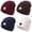 White, Black, Brown, Red, variant on 4 Pack Beanie Hats for Men Women, Unisex Knitted Hat with Smile Face, Soft Warm Winter Thick Cuffed Knit Hat for Gifts