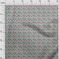 thumbnail image 2 of oneOone Polyester Lycra Fabric Leaves & Floral Block Print Sewing Fabric BTY 56 Inch Wide, 2 of 4
