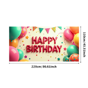 LUUFILx Panda Birthday Backdrop Banner for Kids Party Supplies Happy Birthday Decorations with Balloons and Flowers Party Decor Background Props