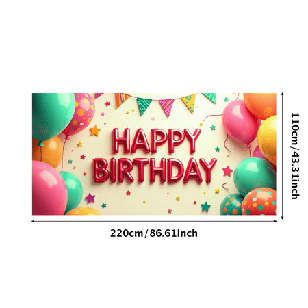 LUUFILx Panda Birthday Backdrop Banner for Kids Party Supplies Happy Birthday Decorations with Balloons and Flowers Party Decor Background Props