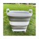 thumbnail image 4 of Cubo de limpieza portátil shaofei con asa plegable para lavado de autos en El hogar Blanco gris, 4 of 5
