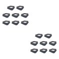 thumbnail image 1 of serony 8pieces Non-sticky Tart Ring Mold For Baking Easy To Clean Square Appearance Non-toxic Reusable As Shown 2Set, 1 of 6