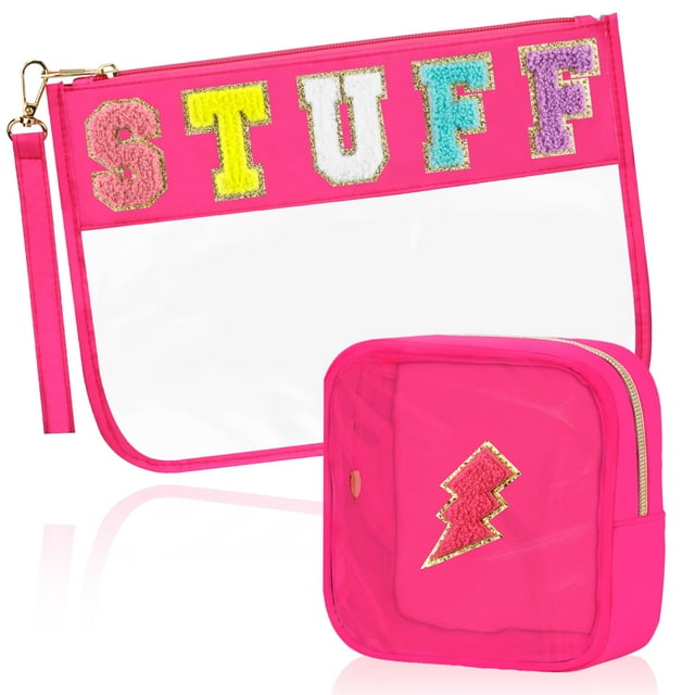 Set de bolsas de maquillaje cosmético BuyCard Stuff Bag, 2 unidades, para mujer