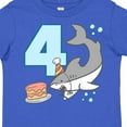 thumbnail image 4 of Inktastic 4th Birthday Shark with Cake Boys or Girls Toddler T-Shirt, 4 of 5
