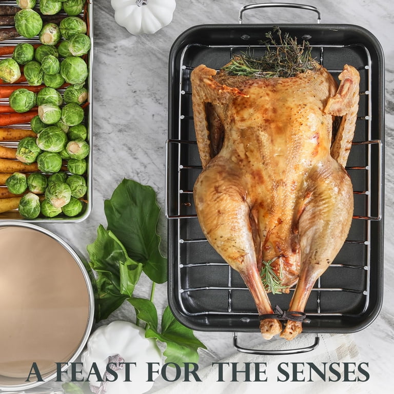 Kitessensu 15" x 11" Nonstick Carbon Steel Roasting Pan photo 8
