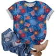 thumbnail image 7 of Leey-World 250 Anniversary USA 250th US Flag Patriotic 4th of July T-Shirt 4th Of July Shirt Plus Size(Blue,2XL), 7 of 7