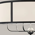 thumbnail image 5 of 6 Light Medium Chandelier In Homestead Style-17 Inches Tall And 30.5 Inches Wide-Textured Black Finish    -Traditional Installation Kichler Lighting, 5 of 8