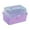 Violet, variant on Fiocias Clear Storage Boxes 3 Layer Compartments Durable Multiuse Organiser Storage Case Violet
