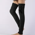 thumbnail image 5 of Leggings de invierno a la moda para mujer, botas, calentadores de piernas largos, calcetines tejidos a crochet, calcetines cálidos de punto hasta el muslo, 5 of 5