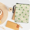 thumbnail image 4 of HELLHERO 8.66 x 11.42 Polyester Fabric Zipper Pouch - Book Cover Carrying Case for Travel, Textbooks Frog and Flower, 4 of 7