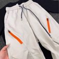 thumbnail image 4 of FYDUU Mens Cargo Pants Comfy Casual Pants Outdoor Hiking Cargo Pants Windproof Lightweight Comfortable Travel Walking Trousers Autumn Leisure Bottom Sweatpant, 4 of 5
