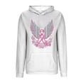 thumbnail image 5 of Women’s Breast Cancer Awareness Hoodie Pink Angel Wings Sequin Print Long Sleeve Casual Sweatshirt Support Survivor Ribbon Graphic Pullover for Empowerment and Remembrance, 5 of 5
