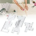thumbnail image 4 of Mesurer les Règles Outils de Quilting 3Pcs Quilting Couture Règles Modèles Jaugent sur Mesure Coudre des Outils de Couture Mesure, 4 of 8