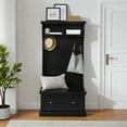 thumbnail image 4 of Crosley Furniture Shoreline Hall Tree Black, 4 of 11