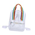 thumbnail image 2 of Mochila transparente de PVC, bolsa transparente, paquete informal para niñas y niños con bolsillo frontal con Arcoíris Yuyangstore Paquete de PVC, 2 of 8