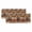 Burnt Orange, variant on 2 Panels Burnt Orange Texas Star Valance for Windows, Retro Country Star Farmhouse Wooden Light Filtering Kitchen Curtains, Rod Pocket Window Treatment Curtain Valances for Living Room, 42"x12"