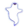 thumbnail image 2 of HEVIRGO Neon Light Ghost Shape Hanging Ornament LED Halloween Decorative Neon Sign for Party Blue, 2 of 10