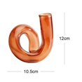 thumbnail image 4 of GUOOL Creative Nordic Glass Desktop Flower Vase Plant Planter Container Floral Display Brown, 4 of 9