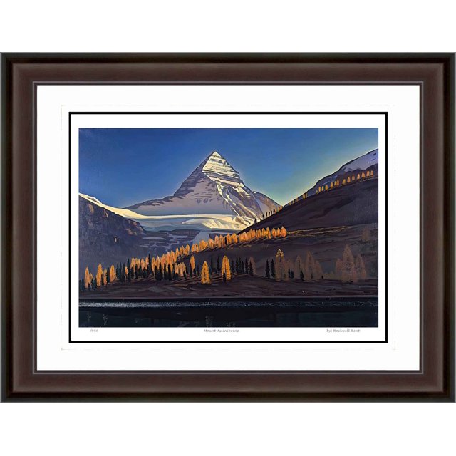 Rockwell Kent "Mont Assiniboine" Hudson River School Impression - Édition Limitée