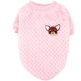 thumbnail image 3 of Jersey polar para perros/gatos pequeños, abrigos de invierno cálidos, jersey para mascotas, chaqueta para cachorros, camisa, sudadera (rosa, M), 3 of 5