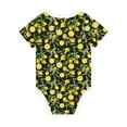 thumbnail image 2 of Daiia Lemon Fruits Flowers Leaves Printed Unisex-Baby Short Sleeve Onesies Bodysuits Baby Climbing Clothes Soft and Comfortable Romper with Expandable Shoulder Design-3 Months, 2 of 8