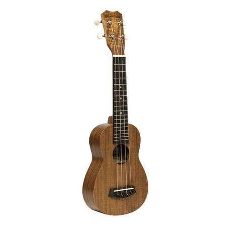 Traditional soprano ukulele with flamed acacia top