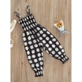 thumbnail image 3 of SAYOO Kids Summer Jumpsuits Daisy Print Elastic Tied-Up Strappy Sleeveless Siamese Trousers for Girls 9 Months to 3 Years, 3 of 9