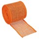 thumbnail image 1 of Cinta de Gingham de poliéster de 2.36 pulgadas de ancho y 6.56 yardas con borde de alambre, 1 paquete para decoración naranja, 1 of 6