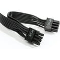 PSU VGA Male to Dual PCIe 8 (6+2) Pin PCIE GPU Power Cable for G+G2 G3