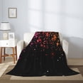 thumbnail image 2 of Sikiie Colorful Sparkling Cozy Flannel Fleece Throw Blanket: Lightweight & Thick for All Seasons - Perfect for Women, Men, & Kids", 2 of 6