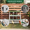 thumbnail image 4 of Chicken Nesting Box with Roll Out Egg Tray, Galvanized Steel Rustproof Laying Boxes for Hens, Chickens & Ducks, Ventilated & Easy-Clean Design, 4 of 8